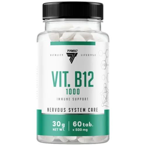 Vit. B12 1000 | Vitamin B12 Methylcobalamin / 60 Таблетки - Trec Nutrition