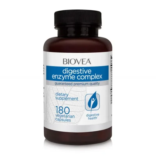 Digestive Enzyme Complex - Храносмилателни Ензими, Разфасовка 180 caps - Biovea