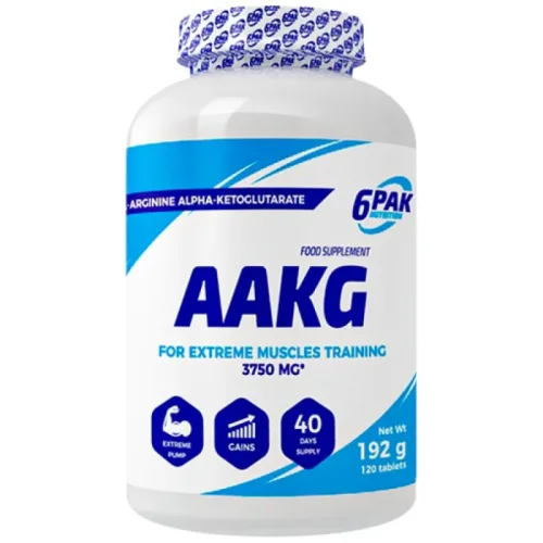 AAKG Caps 1000 mg / 120 капсули, 40 дози - 6PAK Nutrition