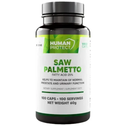 Saw Palmetto 500 mg | with 25% Saponins / 100 капсули, 100 дози - Human Protect