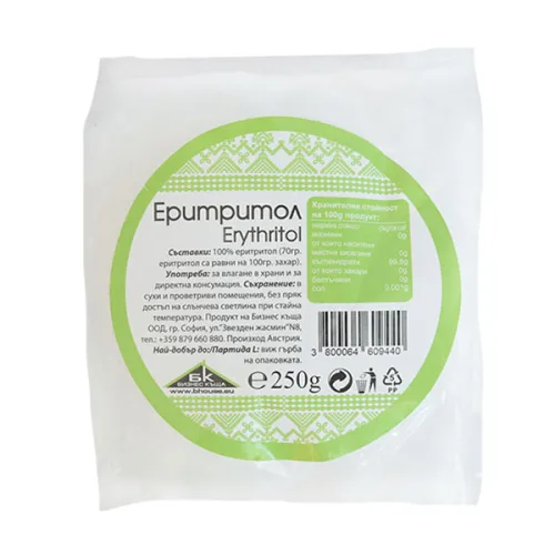Еритритол БК 250гр. - Бизнес къща