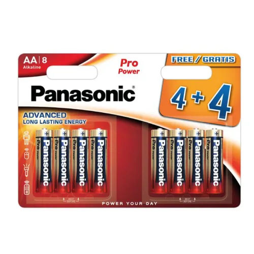 Батерии Panasonic LR6 Pro AA Alkaline 4+4бр. - Panasonic