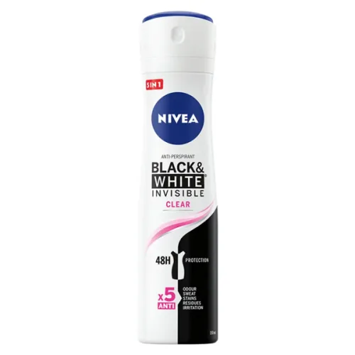 Дезодорант Nivea Black&white invisible clear 150мл. - Nivea