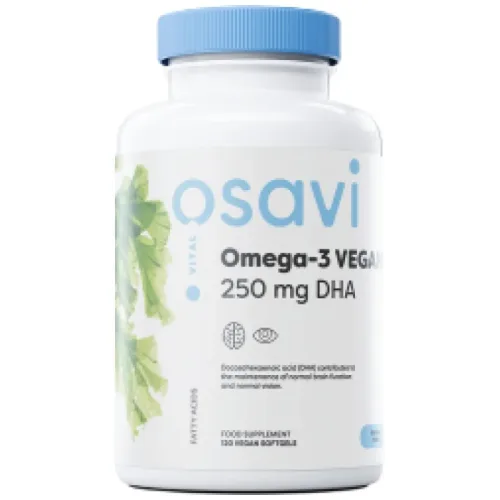 Omega-3 Vegan | 250 mg DHA / 120 Гел капсули, 120 дози - Osavi