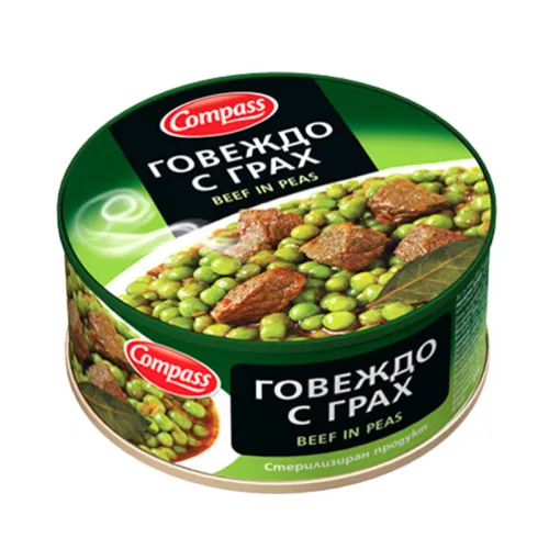 Говеждо с грах Компас 300гр. - Компас