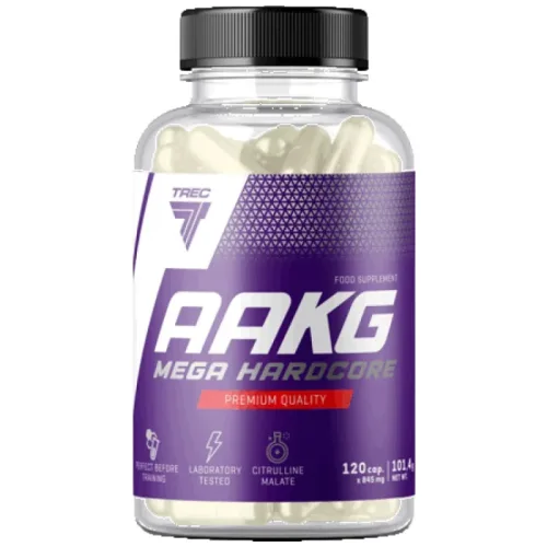 AAKG Mega Hardcore | with Citrulline Malate / 120 капсули - Trec Nutrition