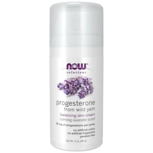 Progesterone Cream with Lavender (65 дози) / 85 грама - NOW Foods