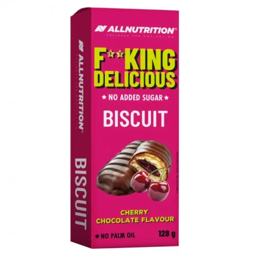 F**King Biscuit - Cherry Chocolate - Диетични Бисквити - Allnutrition