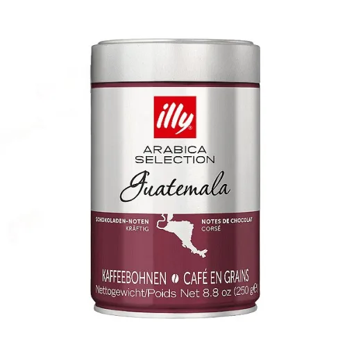 Кафе Illy Guatemala зърна мет.кутия 250гр.