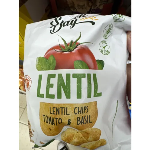 Lentil Chips чипс от леща с домати и босилек - Snacks Day