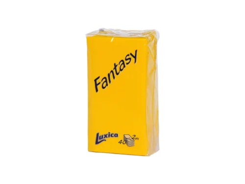 Салфетки Luxica Fantasy Жълти 1/8 40бр 2 Пласта