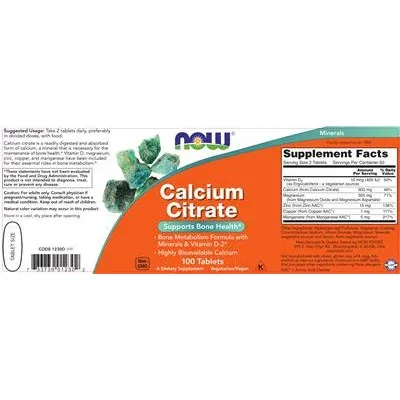 Калциев цитрат / Calcium Citrate - NOW