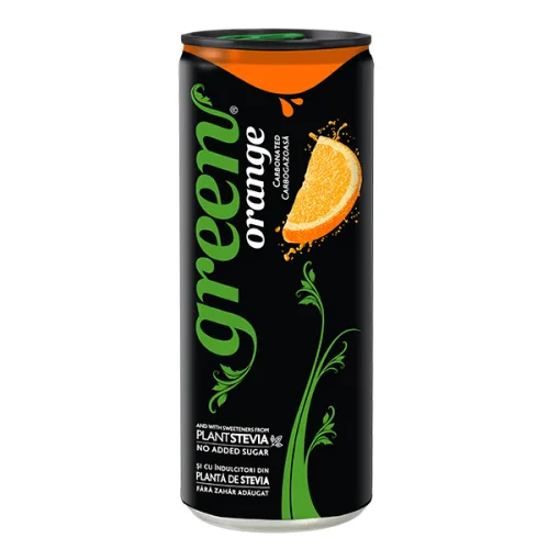 Газирана напитка Green Cola Orange кен 330мл.