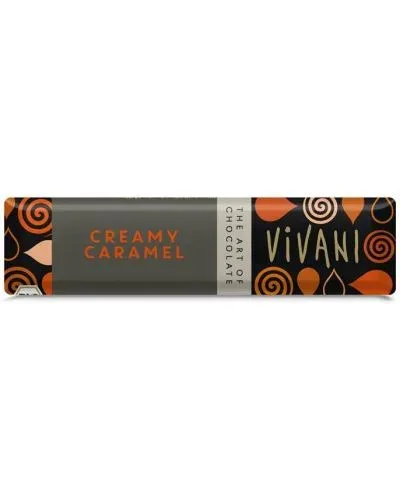 Био шоколадов бар с карамелов пълнеж, 40 g, Vivani - Vivani