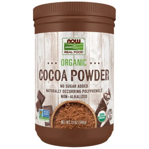 Organic Cocoa Powder | No Sugar Added / 340 грама - NOW Foods