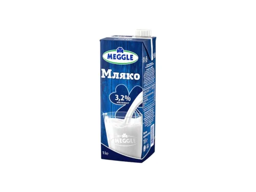 Мляко Прясно Meggle 3,2% 1л UHT