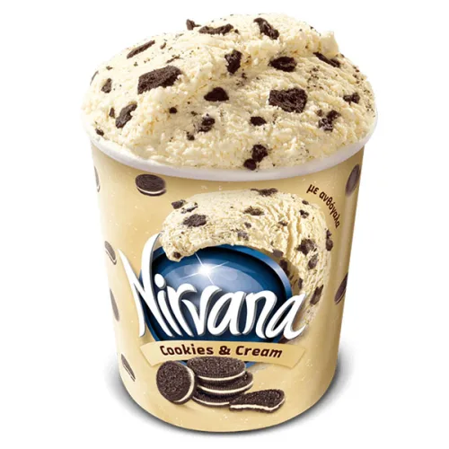 Сладолед Nirvana Cookie & Cream 470мл. - Nirvana