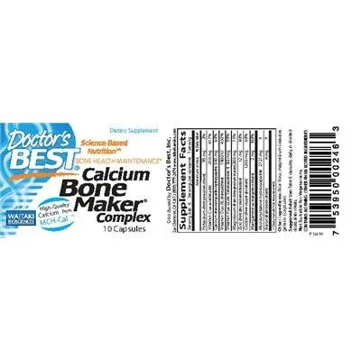 Комплекс за изграждане на костна тъкан с калций / Calcium Bone Maker Complex - Doctor's Best