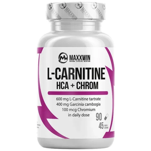 L-Carnitine + HCA + Chromium / 90 капсули, 25 дози - MAXXWIN