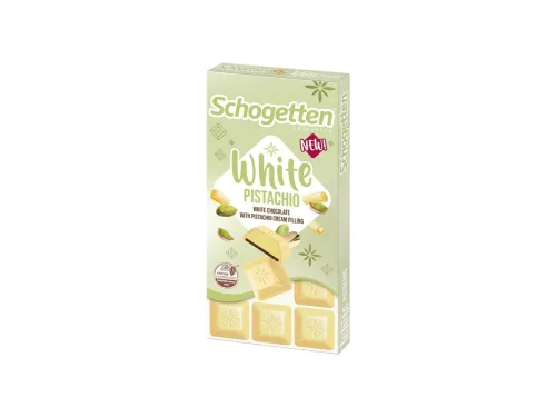 Шоколад Schogetten Бял С Крем Шам Фъстък 100гр