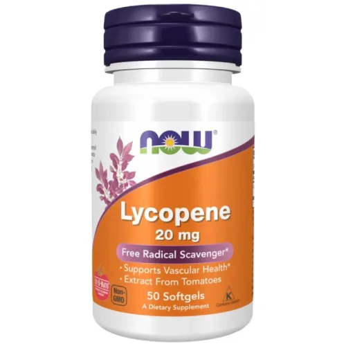Lycopene 20 mg | LYC-O-MATO® (50 дози) / 50 Гел капсули - NOW Foods