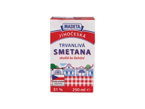 Сметана Madeta Млечна 31% 250мл