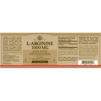 L-Arginine 1000 mg - Solgar