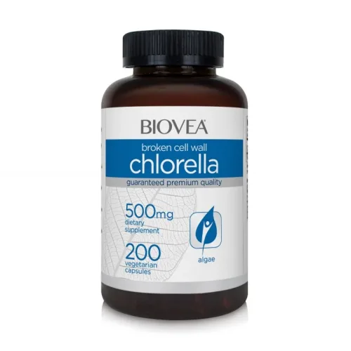 Chlorella 500mg - Хлорела, Разфасовка 200 caps - Biovea