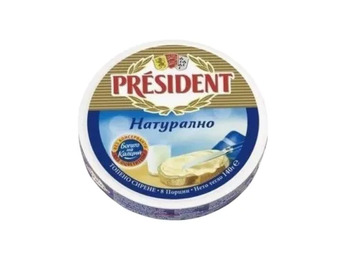 Сирене Топено President Натурално 140гр