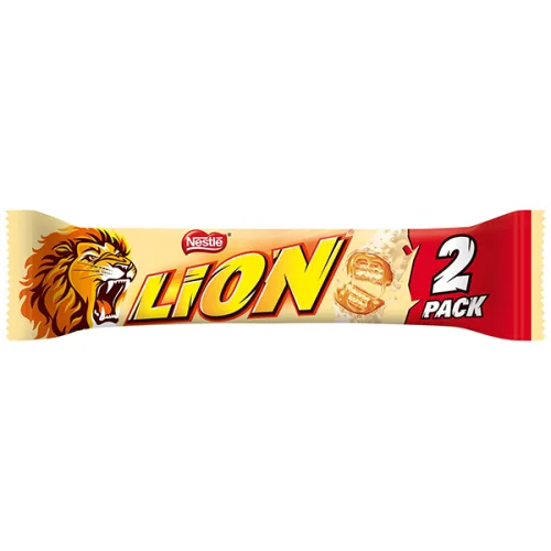 Шок.десерт Lion бял 2 pack 60гр. - Lion
