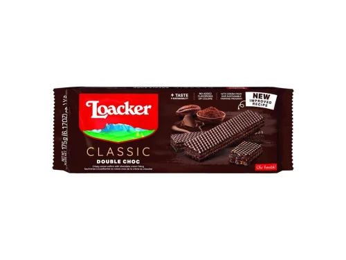 Вафли Loacker Двоен Шоколад 175гр