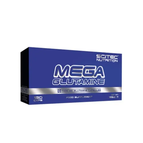 Mega Glutamine / 120 Caps - Scitec