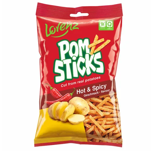 Картофени пръчици Pomsticks люта чушка 85гр.