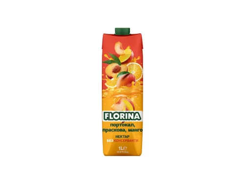 Нектар Florina Манго Праскова И Портокал 50% 1л
