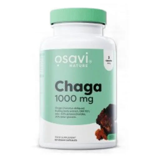 Chaga 1000 mg | Minimum 30% Beta-Glucans (30 дози) / 60 капсули - Osavi