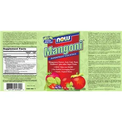 Коктейл от супер плодове Mangoni / Mangoni SuperFruit Cocktail - NOW