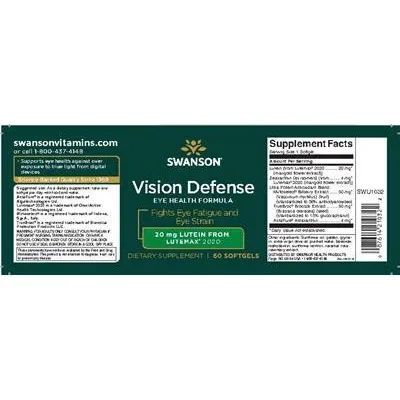 Формула за здравето на очите Vision Defense / Vision Defense Eye Health Formula - Swanson