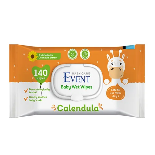 Мокри кърпички Event baby невен 140бр.