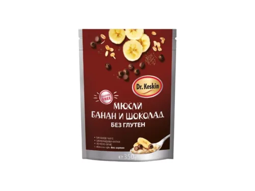 Мюсли Dr.Keskin Банан и Шоколад 350гр Без Глутен