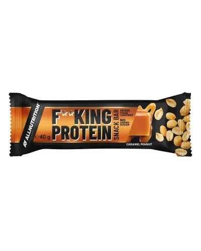 Fitking Protein Snack Bar, карамел и фъстъци, 40 g, AllNutrition - AllNutrition