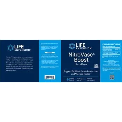 NitroVasc с вкус на горски плодове - Life Extension
