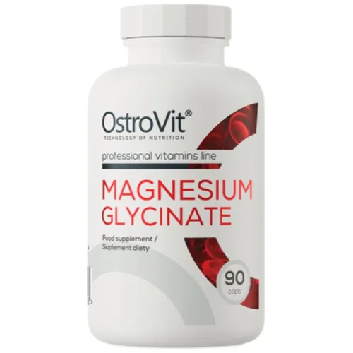 Magnesium Glycinate | 400 mg Serving of Magnesiuim Bisglycinate / 90 капсули, 30 дози - OstroVit