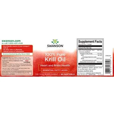 100% Pure Krill Oil - Swanson