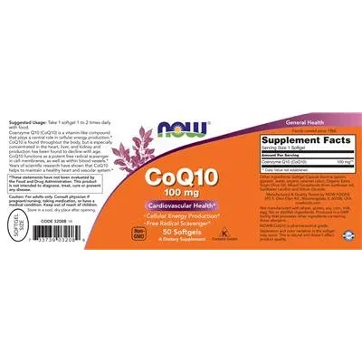 CoQ10 100 mg - NOW