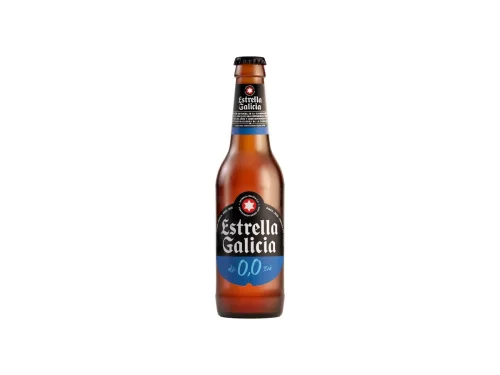 Бира Estrella Galicia 0.0% 330мл Бутилка Испания