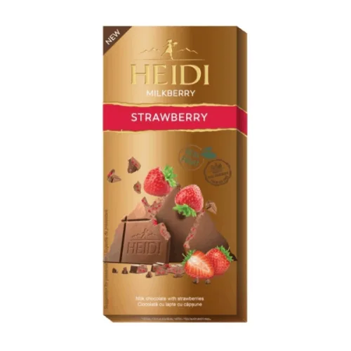 Шоколад млечен с ягоди Heidi Milkberry 80гр. - Heidi