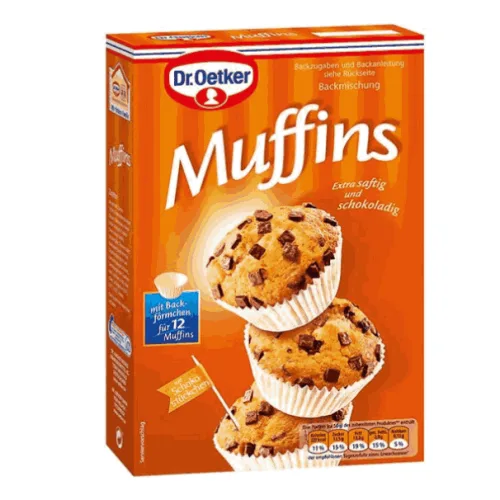 Смес за Ванилови мъфини с парченца шоколад Dr.Oetker 340гр. - Dr. Oetker