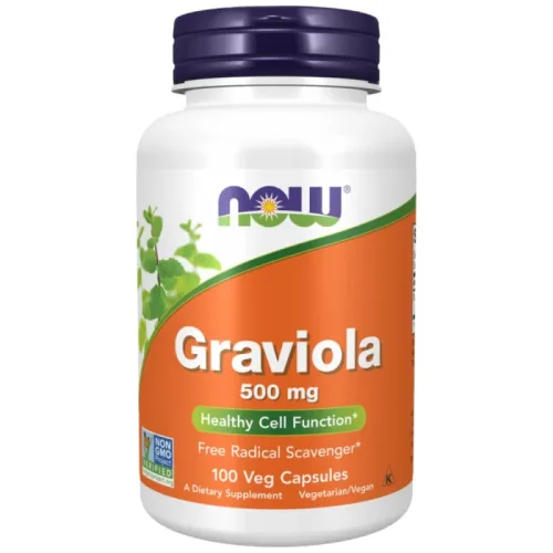 Graviola 500 mg (50 дози) / 100 капсули - NOW Foods