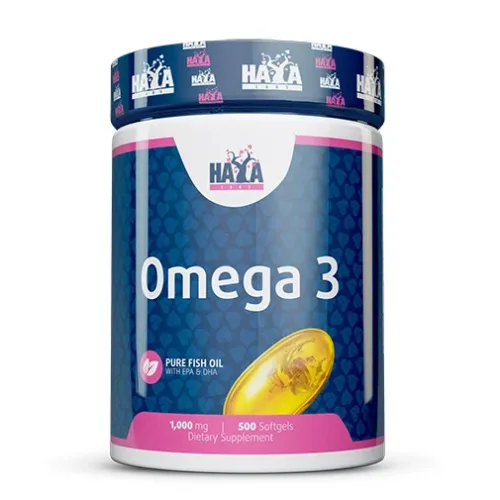 Omega 3 1000 mg Fish Oil / 500 Softgels / 500g - Haya Labs
