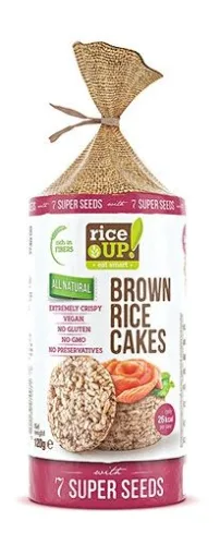 Оризови бисквити със 7 супер семена Rice Up 120гр.